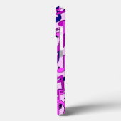 Happy Lively Muzieknoten Roze Blauw Paars Case-Mate iPhone Case (Achterkant / Links)