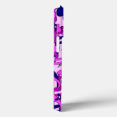 Happy Lively Muzieknoten Roze Blauw Paars Case-Mate iPhone Case (Achterkant / Rechts)