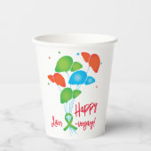 Happy Liver-Day Balloons Transplant Party Papieren Bekers (Voorkant)