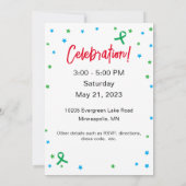 Happy Liver-jarig  Uitnodiging (Achterkant)