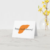 Happy Liver Transplantaversary Script Notecard Kaart (Gele Bloem)