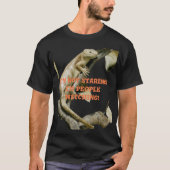 Happy Lizard mensen die Shirt bekijken passen teks (Voorkant)