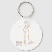 Happy Llama houdt van je Sleutelhanger (Voorkant)