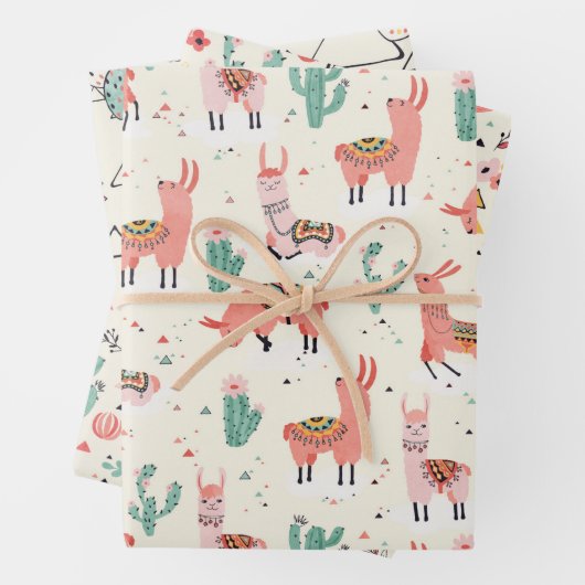 Happy Llama Inpakpapier Vel (In situ)