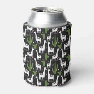 Happy Llama Pattern Blikjeskoeler