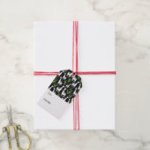 Happy Llama Pattern Cadeaulabel (Met Touw)