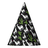 Happy Llama Pattern Feesthoedjes (Links)