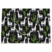 Happy Llama Pattern Groot Cadeauzakje (Voorkant)
