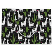 Happy Llama Pattern Groot Cadeauzakje (Achterkant)