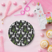 Happy Llama Pattern Papieren Bordje (Feest)