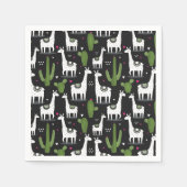 Happy Llama Pattern Servet (Voorkant)