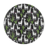 Happy Llama Pattern Snijplank (Voorkant)