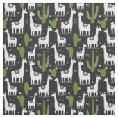 Happy Llama Pattern Stof (Swatch)