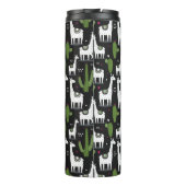 Happy Llama Pattern Thermosbeker (Achterkant)