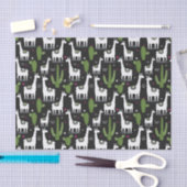 Happy Llama Pattern Tissuepapier (Craft)