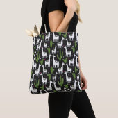 Happy Llama Pattern Tote Bag (Dichtbij)