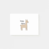 Happy Llama Post-it® Notes (Voorkant)