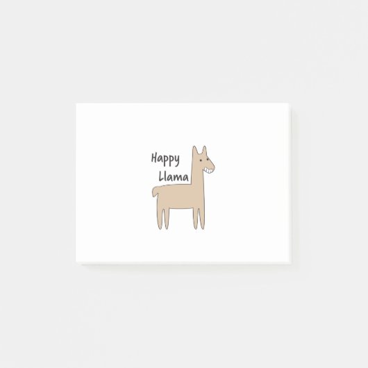 Happy Llama Post-it® Notes (Voorkant)