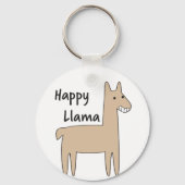 Happy Llama Sleutelhanger (Voorkant)