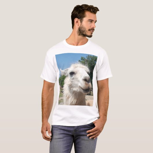 Happy Llama T-shirt (Voorkant volledig)