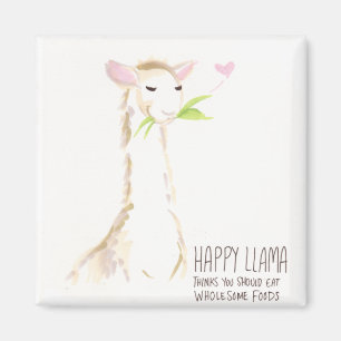 Happy Llama Yummy! Magneet