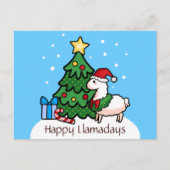 Happy Llamadays Briefkaart (Voorkant)