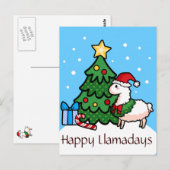 Happy Llamadays Briefkaart (Voorkant / Achterkant)