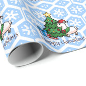 Happy Llamadays Cadeaupapier (Rol Hoek)