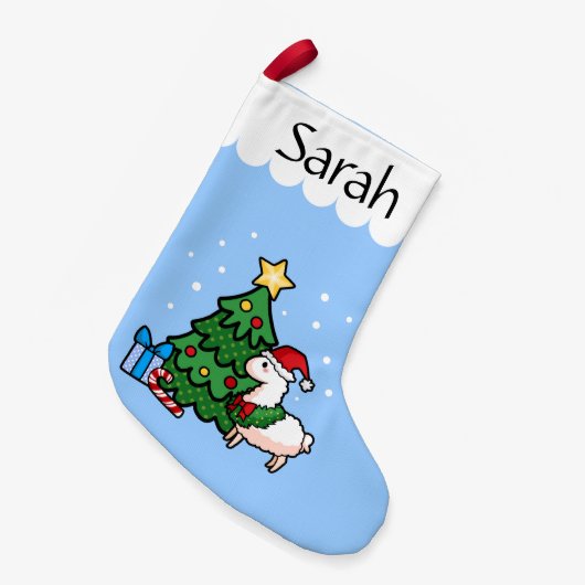 Happy Llamadays Kleine Kerstsok (Voorkant (Hangend))