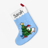 Happy Llamadays Kleine Kerstsok (Achterkant (Hangend))