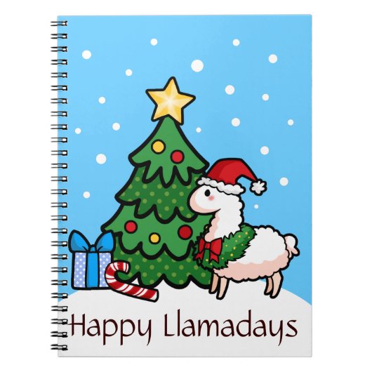 Happy Llamadays Notitieboek (Voorkant)