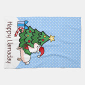 Happy Llamadays Theedoek (Horizontaal)