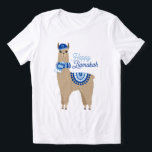 Happy Llamakah Funny Hanukkah Tri-Blend Shirt<br><div class="desc">Festive gepersonaliseerd Hanukkah-ontwerp.</div>