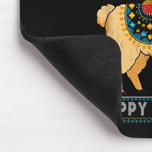 Happy Llamakah Funny Ugly Hanukkah Sweater Llama P Muismat (Hoek)