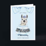 Happy Llamakah | Grappige Llama Hanukkah Kaart<br><div class="desc">Ik noem hem Jiddisch de Llamakah. Hij geniet enorm van baardverzorging met alleen de beste veganistische baardpommade. Zijn andere hobbies zijn het bemonsteren van kleine batch eiken gerijpt manischewitz, met de hand gerold challah brood, en het luisteren naar een grote alt-folk jingle. Hij heeft het maar één keer geprobeerd, maar...</div>