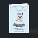 Happy Llamakah | Grappige Llama Hanukkah Kaart<br><div class="desc">Ik noem hem Jiddisch de Llamakah. Hij geniet enorm van baardverzorging met alleen de beste veganistische baardpommade. Zijn andere hobbies zijn het bemonsteren van kleine batch eiken gerijpt manischewitz, met de hand gerold challah brood, en het luisteren naar een grote alt-folk jingle. Hij heeft het maar één keer geprobeerd, maar...</div>