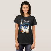 Happy Llamakah Hanukkah Chanukkah Jewish Holiday M T-shirt (Voorkant volledig)