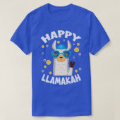Happy Llamakah Hanukkah Funny Llamaorah T-shirt (Design voorkant)