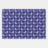 Happy Llamakah Hanukkah Inpakpapier Vel (Voorkant)