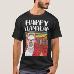 Happy Llamakah Jewish Llama Hanukkah Pajamas Cha T-shirt<br><div class="desc">Gelukkige Llamakah Joodse Llama Chanoeka Pyjama Chanukah</div>