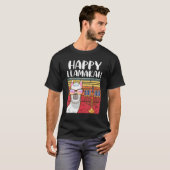 Happy Llamakah Jewish Llama Hanukkah Pajamas Cha T-shirt (Voorkant volledig)