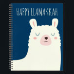Happy Llamakkah Blue Hanukkah Llama Cute Notitieboek<br><div class="desc">Happy Llamakkah!</div>