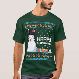 Happy Llamakkah Hanukkah Jewish Holiday Lover Cute T-shirt