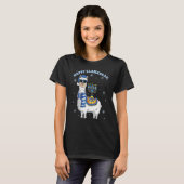 Happy Llamakkah Hanukkah Llama Chanukah Alpaca Gir T-shirt (Voorkant volledig)