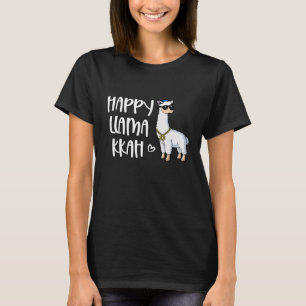 Happy Llamakkah Llama Pun Joodse feestdag Chanoeka T-shirt