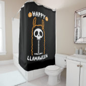Happy Llamaoween Douchegordijn (In situ)