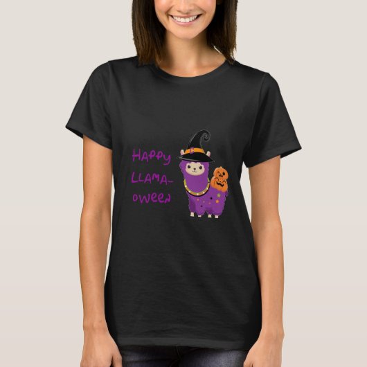 Happy Llamaoween T-shirt (Voorkant)