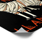 Happy Llamaween plezier Halloween Llama Meisjes Jo Poster (Hoek)