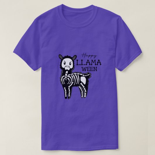 Happy Llamaween T-shirt (Design voorkant)