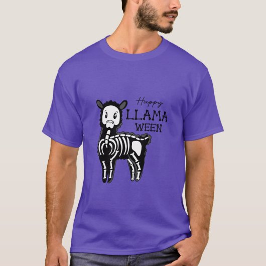 Happy Llamaween T-shirt (Voorkant)